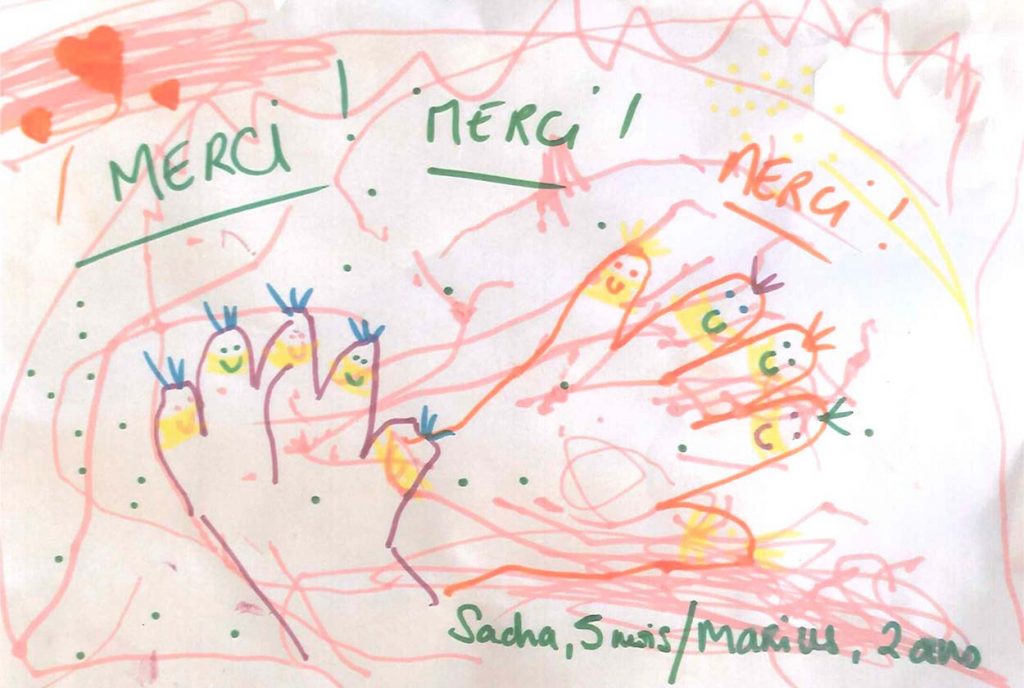 Remerciements aux donateurs