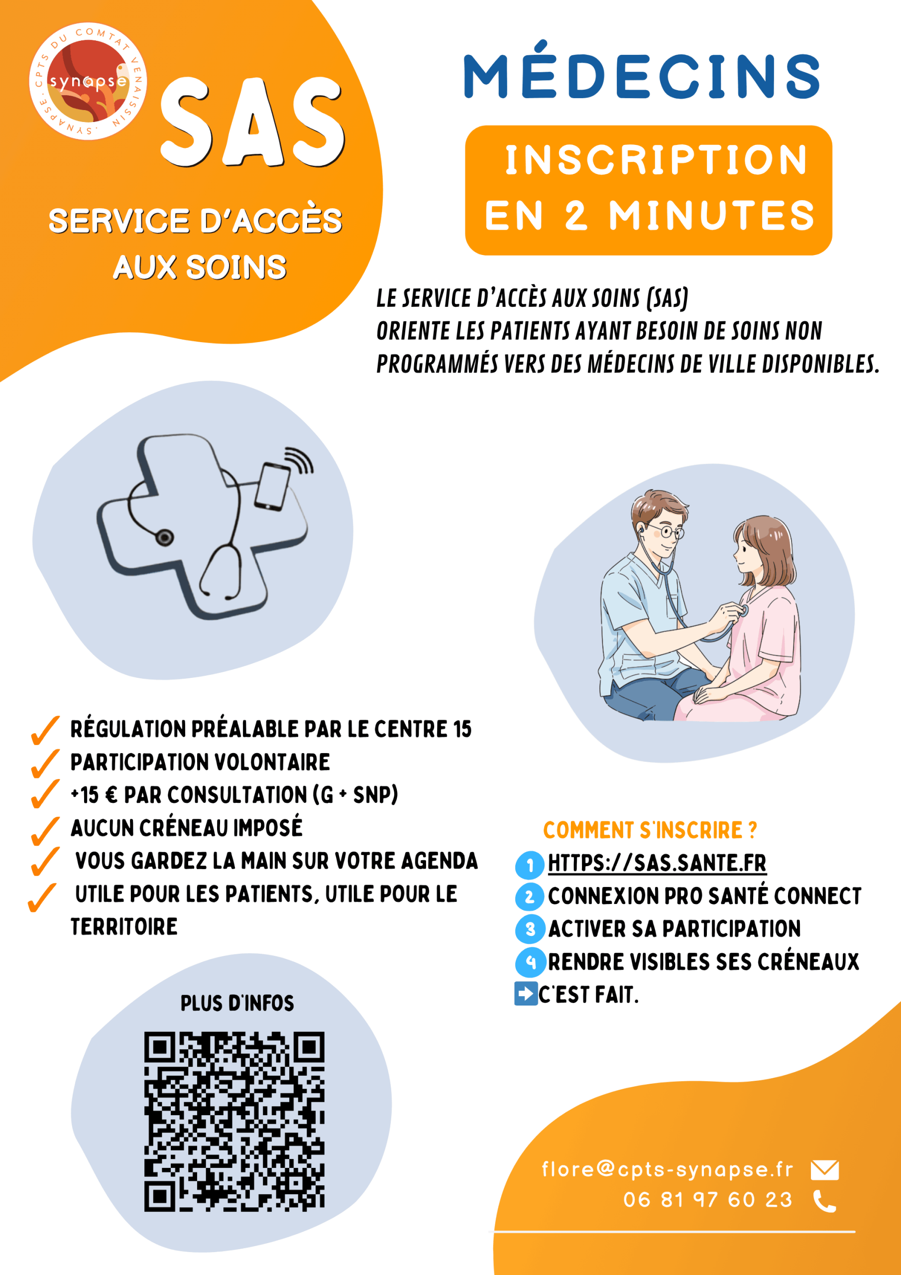 Affiche à destination des médecins