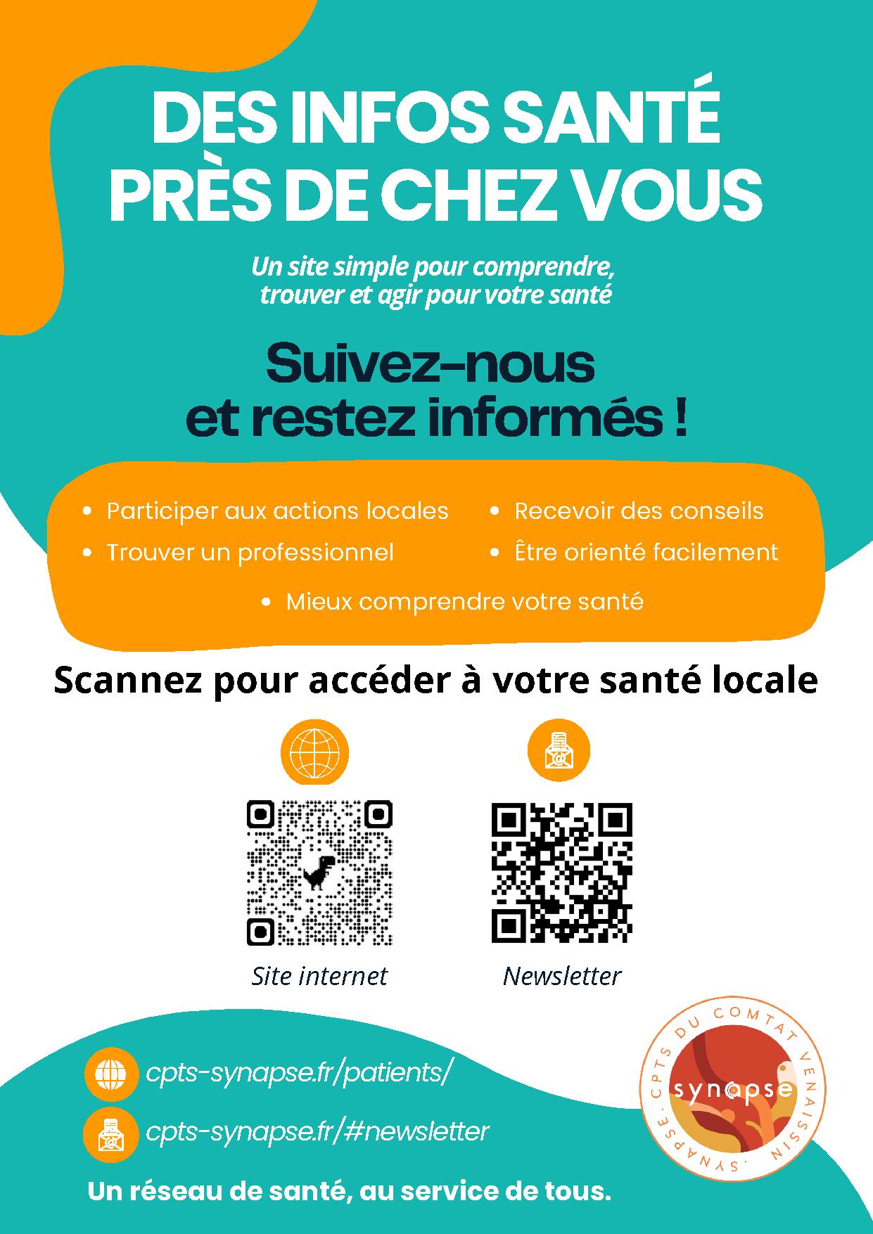 Inscription des patients à la newsletter CPTS